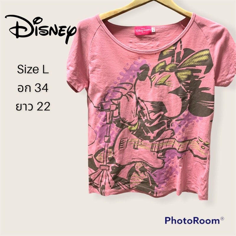 เสื้อยืด สีชมพู Disney Tokyo Resort