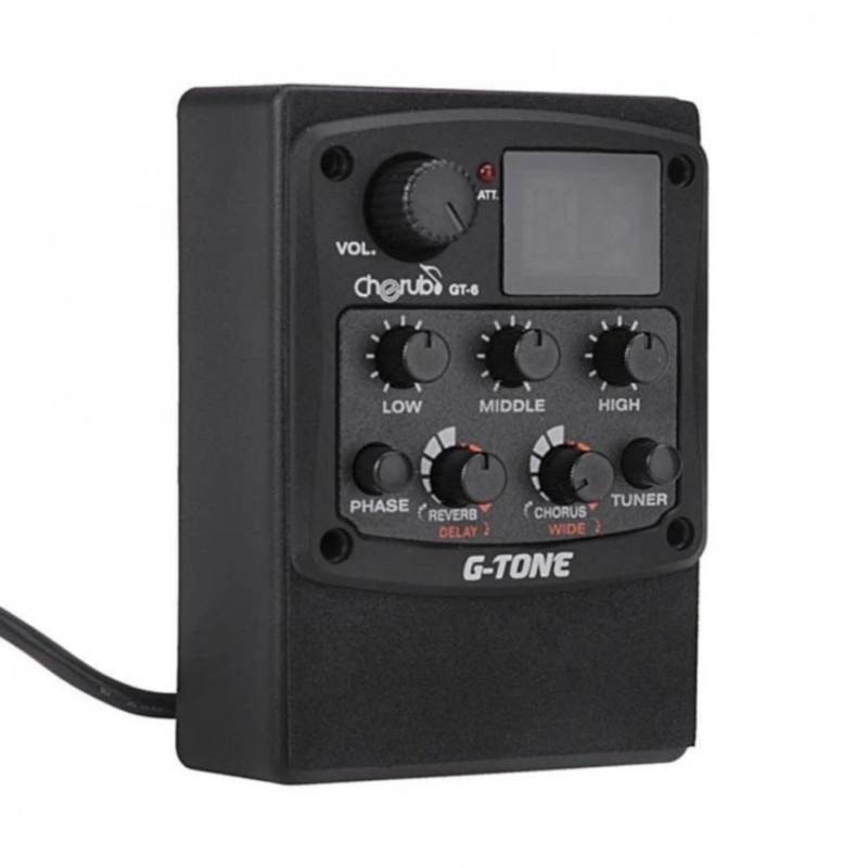 Cherub G-Tone GT-6 Acoustic Guitar Preamp Piezo Pickup 3-Band