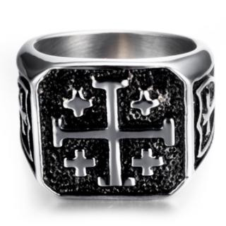 Cross Ring Jesus Cross Ring Christ Medieval Knight