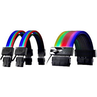 XPG PRIME ARGB EXTENSION CABLE 8pin - VGA / XPG PRIME ARGB EXTENSION CABLE - MB 24pin สายแบบ Lian Li Strimer Plus RGB