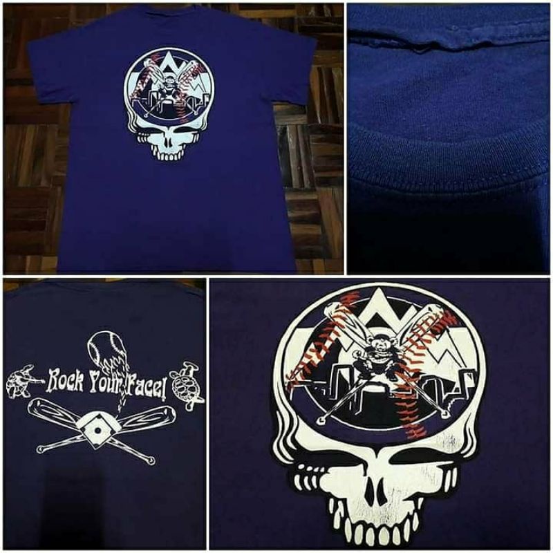 Grateful Dead สีม่วง ป้ๅยบิu ไซส์ M (อก20xยาว27)