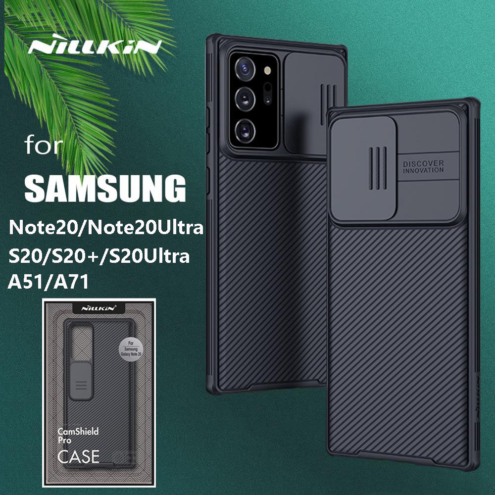 เคส Nillkin CamShield กรณีการป้องกันกล้องสำหรับ Samsung Galaxy Note 20 Ultra S20 Plus S20 Ultra 5G A51 A71 เคสซัมซุง กรณีสไลด์ปกป้องฝาครอบป้องกันเลนส์ ซัมซุง โน้ต20 / โน้ต20 อัลตร้า ซัมซุง A51 A71 S20Plus S20+ S20Ultra เคสปก