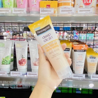 Neutrogena Deep Clean Blackhead Eliminating Daily Scrub.นูโทรจีน่า ดีพคลีน แบล็คเฮ็ด สครับ (มีให้เลือก 2 ขนาด)