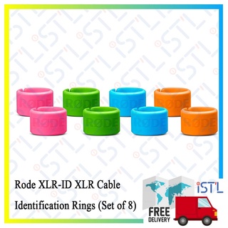 Rode XLR-ID XLR Cable Identification Rings (Set of 8) (XLR-ID)