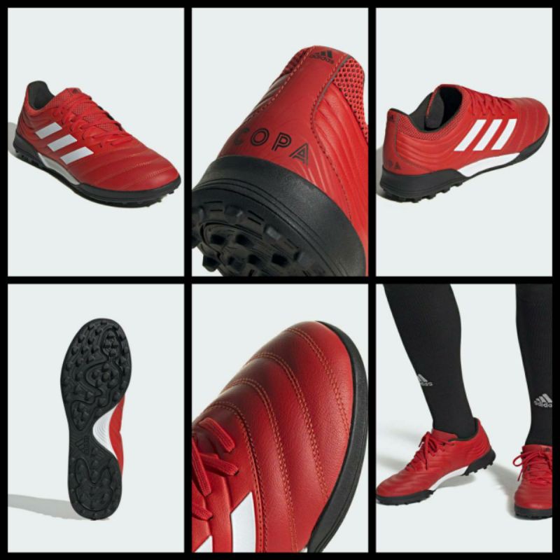 ( ของแท้ 100% ) ADIDAS รองเท้าฟุตบอลหญ้าเทียม COPA 20.3 TURF G28545 ( RED ) เบอร์ 42
