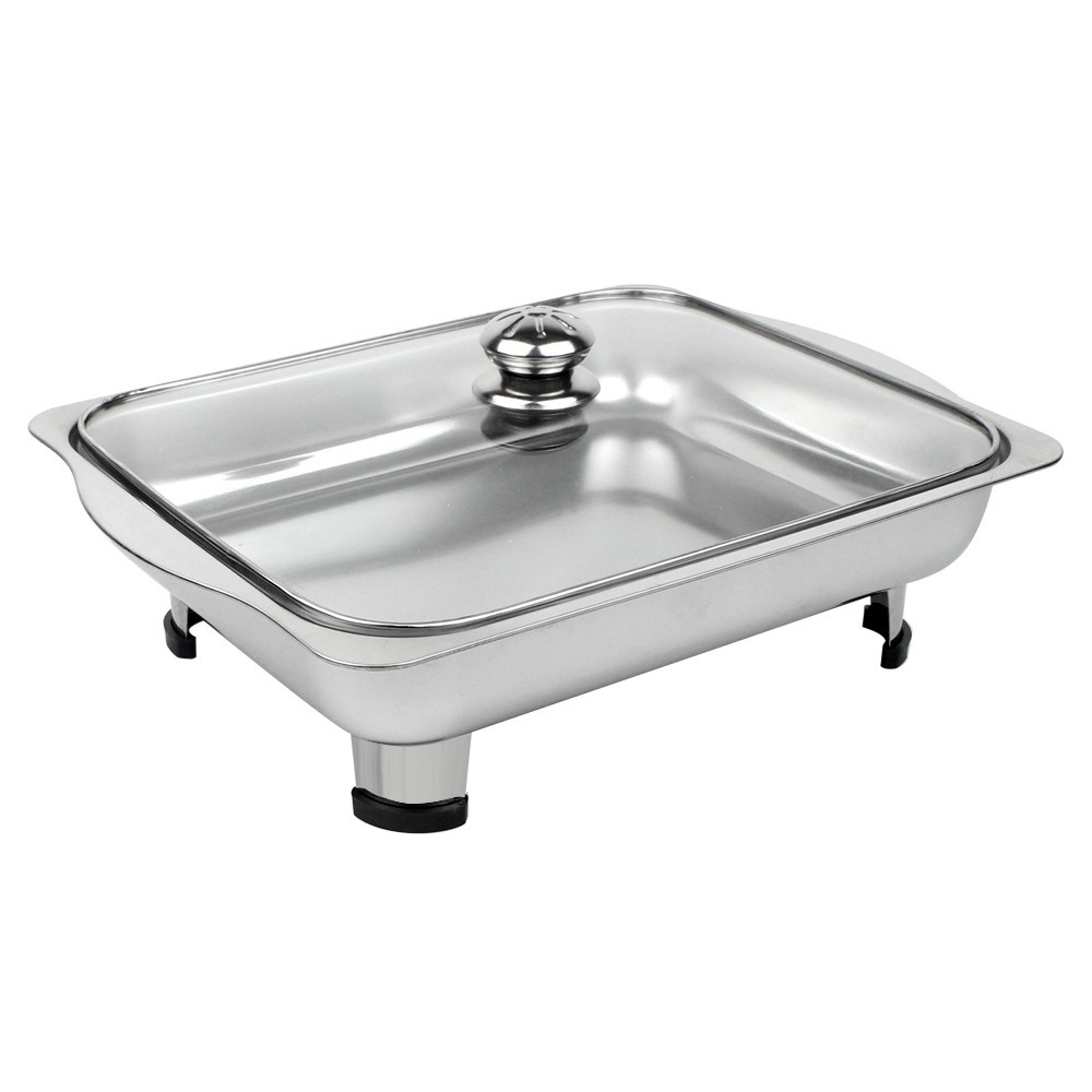 ถาดสแตนเลส ถาดฝาแก้ว ถาดบุฟเฟ่ต์ สำหรับใส่ ขนม ซูชิ ผลไม้ ผักสด ถนอมอาหาร คุณภาพดี - รูปที่ 3