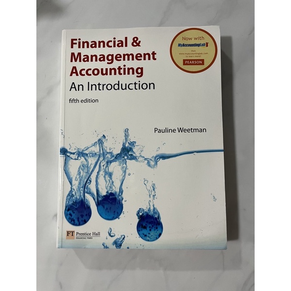 textbook มือสอง สภาพ 90% Financial &amp; Management Accounting An Introduction 5th edition Pauline Weetman