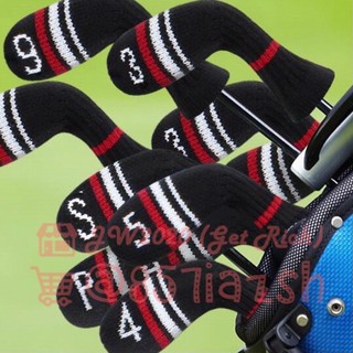 คลุมชุดหัวเหล็กพัตเตอร์ PUTTER KNIT HEAD COVERS SET OF 10pcs.