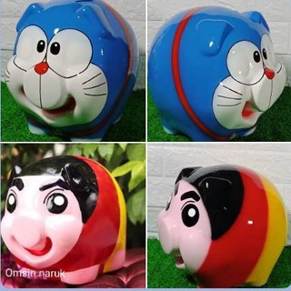 #ออมสินหมูการ์ตูน# กระปุกออมสินลายการ์ตูนน่ารักๆ #ขนาด 21x25…