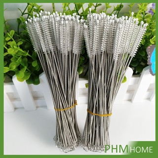 จุกนม ขนไนล่อน แปรงล้างหลอดดูด ไม่ทำให้เป็นรอย  Stainless steel soft straw straw brush