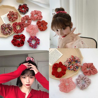 Hair Tie Red Female Korean Hair Accessories New Simple and Versatile Headband