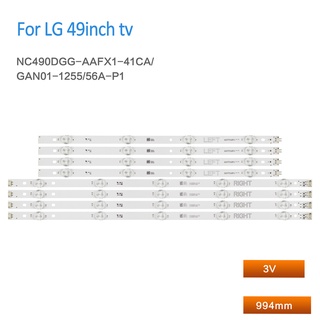 8 ชิ้น = 4 ชุด led backlight strip สําหรับ LG 49UF6400-CA 49…