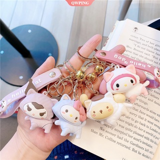 พวงกุญแจ จี้ตุ๊กตาการ์ตูน Sanrio Cinnamon Dog Hello Kitty น่ารัก สวยหรู เหมาะกับของขวัญวันเกิด สไตล์ญี่ปุ่น