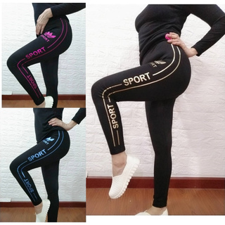 Legging 8921-1 กางเกงเลคกิ้ง ขายาว กางเกงโยคะ กางเกงกีฬา กางเกงออกกำลังกาย อ้วน อวบใส่ได้