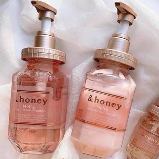 (Pre Order)Honey Melty Moisture Repair Shampoo + treatment 440ml.แชมพูและครีมนวดสูตรใหม่ที่เพิ่งออกวางต้นปี 2020