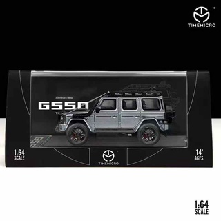 TIME MICRO 1/64 : TM641301A : Mercedes G550 Brabus Silver with Accessories