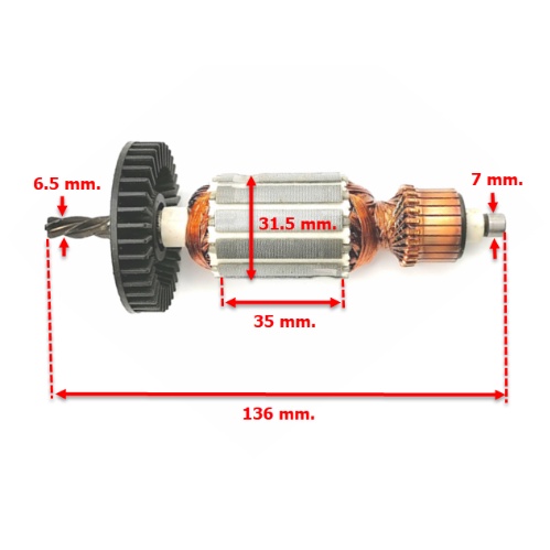 ทุ่นสว่าน Maktec/Makita MT60, MT602, MT603, MT606, MT607, M0600B, M6001, M6001B, M6002, M6002B, 6412, 6413 พร้อมส่งจ้าา ราคา ถูกที่สุด ดีลบีเคเค แกลเลอรีภาพที่ 2