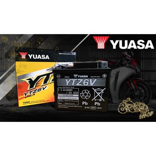 YUASA (ยัวซ่า) Battery YTZ6V แบตเตอรี่แห้งรถมอเตอร์ไซค์