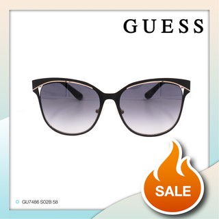 แว่นกันแดด GUESS รุ่น GU7486 สี 02B ไซส์ 58