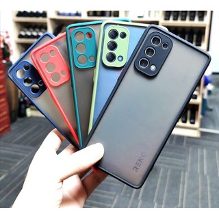 🔥พร้อมส่ง🔥 เคสขอบนิ่มหลังแข็งขุ่นคลุมกล้อง For Oppo Reno5 5G