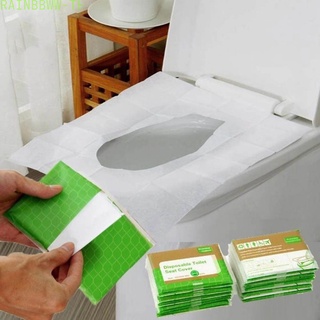 RAINBBWW~10 Pieces Of Disposable Toilet Seat Paper Travel Seat Cover Durable Mat Clean Hotel High Quality#Ready Stock