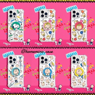 🌈 PreOrder ❤️ Peanuts Snoopy Case + Griptok เคสสนูปปี้พร้อมกริป ลิขสิทธิ์แท้ 100% (12 Pro Max/13/13 Pro/13 Pro Max)