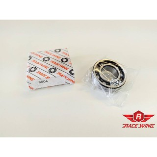 ลูกปืน รางเหล็ก เบอร์ 6004 ยี่ห้อ Race Wing ตลับลูกปืน มอเตอร์ไซค์ อะไหล่มอเตอร์ไซค์