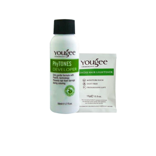 พร้อมส่ง Yougee Blondie Hair Lightener 15g.+ 50ml. ยูจี ผงไฮไลท์ ผงฟอก ฟอกสีผม กัดสีผม ออแกนิค ไม่ฉุน ส่งไว