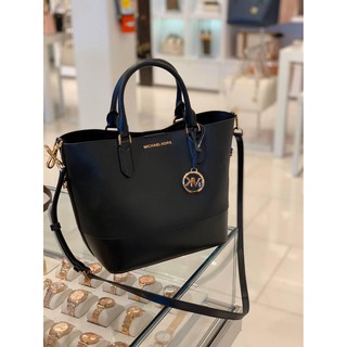 (ส่งฟรี) Michael Kors TRISTA Large Leather Grab Bag ⚜️ กระเป๋าถือ หรือ กระเป๋าสะพาย