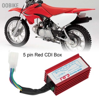 กล่องโมดูลควบคุม Cdi 5 Pin สีแดง สําหรับเครื่องยนต์ Atv สกูตเตอร์ 50cc 70cc 90cc 110cc 125cc Quad Go Kart