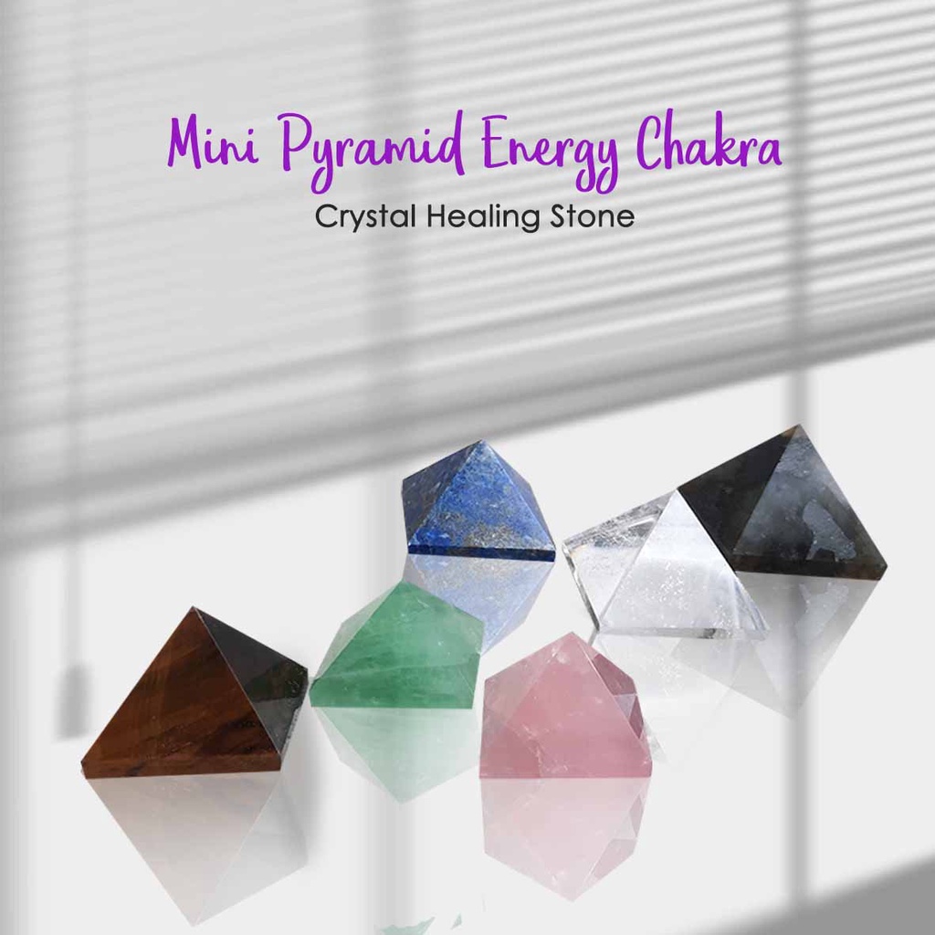 มินิพีระมิดพลังงานจักรคริสตัล Healing Stone (BC285)