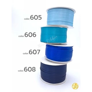 Missribbinริบบิ้นซาติน 3มม 120หลา (สี1/2) ริบบิ้นคุณภาพดี ไม่บาง ปลายไม่รุ่ยง่าย