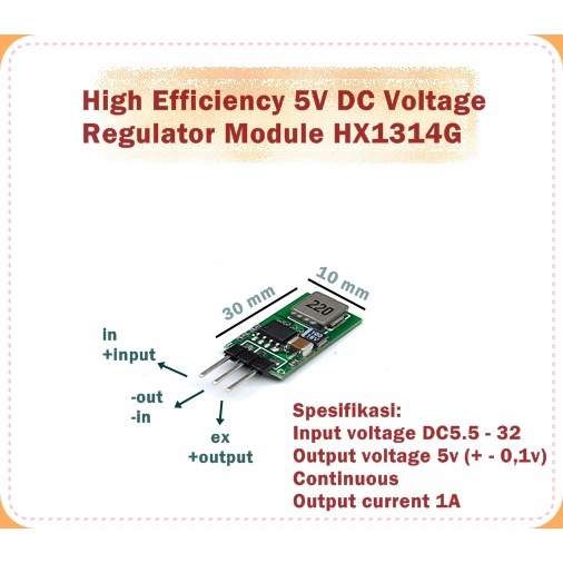 โมดูลควบคุมแรงดันไฟฟ้า DC 5V ประสิทธิภาพสูง HX1314G