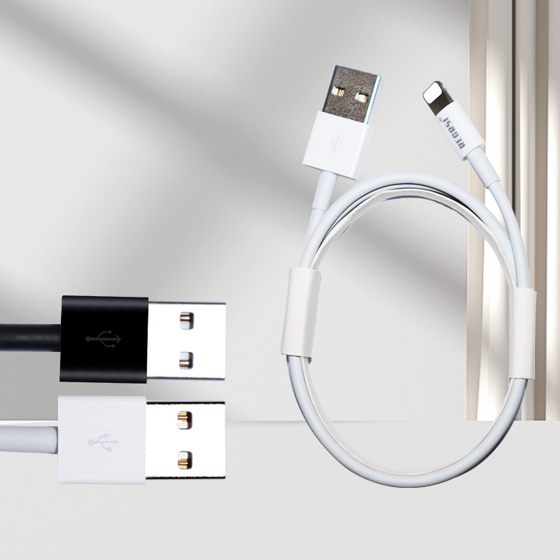 สายชาร์จ USB/5W/ 2A สายชาร์จ USB 1M สายชาร์จไฟเร็ว สำหรับไอโฟน ไอแพด ip11/11 PRO/XS MAX/XR/678P สายชาร์จมือถือ