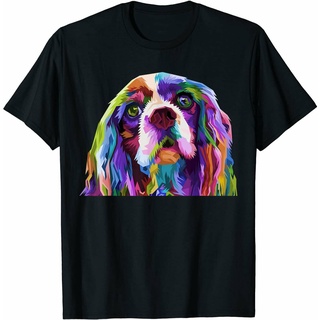 เสื้อยืด พิมพ์ลาย Spaniel Pop Art Portrait Dog Owner ภาษาอังกฤษS-5XL