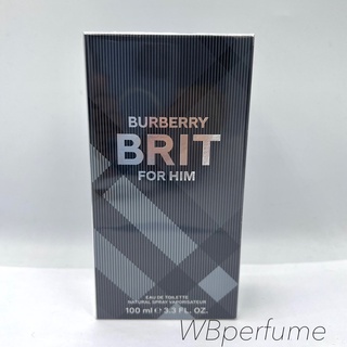 น้ำหอมแท้100% Burberry Brit for him edt 100ml กล่องซีล