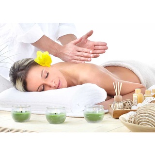 โปสเตอร์ภาพนวดแผนไทย แบบสปา นวดตัว Thai Massage  ขนาด A3 (แนวนอน 200g.)  P-110MS