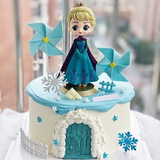 ท็อปเปอร์ Frozen Elsa Princess สําหรับตกแต่งเค้กวันเกิด