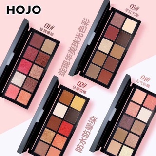 ( แบบใหม่/พร้อมส่ง/ของแท้) โนโว NOVO HOJO SHINE COLOR MASTER eyeshadow palette 10 color อายแชโดว์ พาเลททาตา 10 ช่อง
