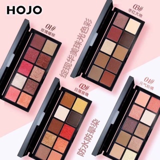 ( แบบใหม่/พร้อมส่ง/ของแท้) โนโว NOVO HOJO SHINE COLOR MASTER eyeshadow palette 10 color อายแชโดว์ พาเลททาตา 10 ช่อง