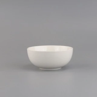 INDRA CERAMIC ชุดชาม ชุบเคลือบขาว เซรามิกเข้าไมโครเวฟได้