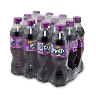 โปรโมชัน! แฟนต้า น้ำอัดลม กลิ่นองุ่น 450 มล. x 12 ขวด Fanta Soft Drink Grape 450 ml x 12 Bottles