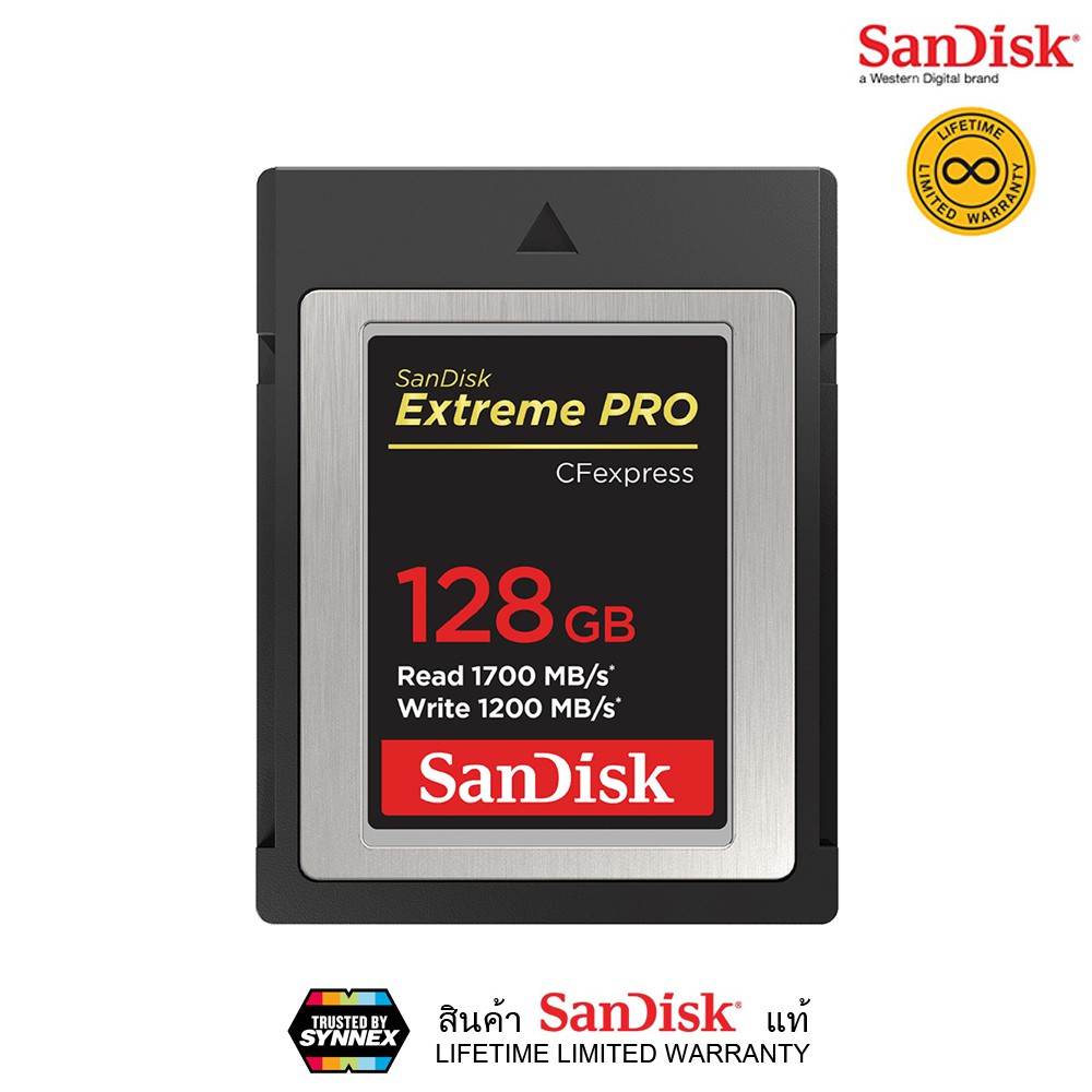 SanDisk 128GB Extreme PRO CFexpress Card Type B (สินค้าSandiskแท้ ) Lifetime Warranty