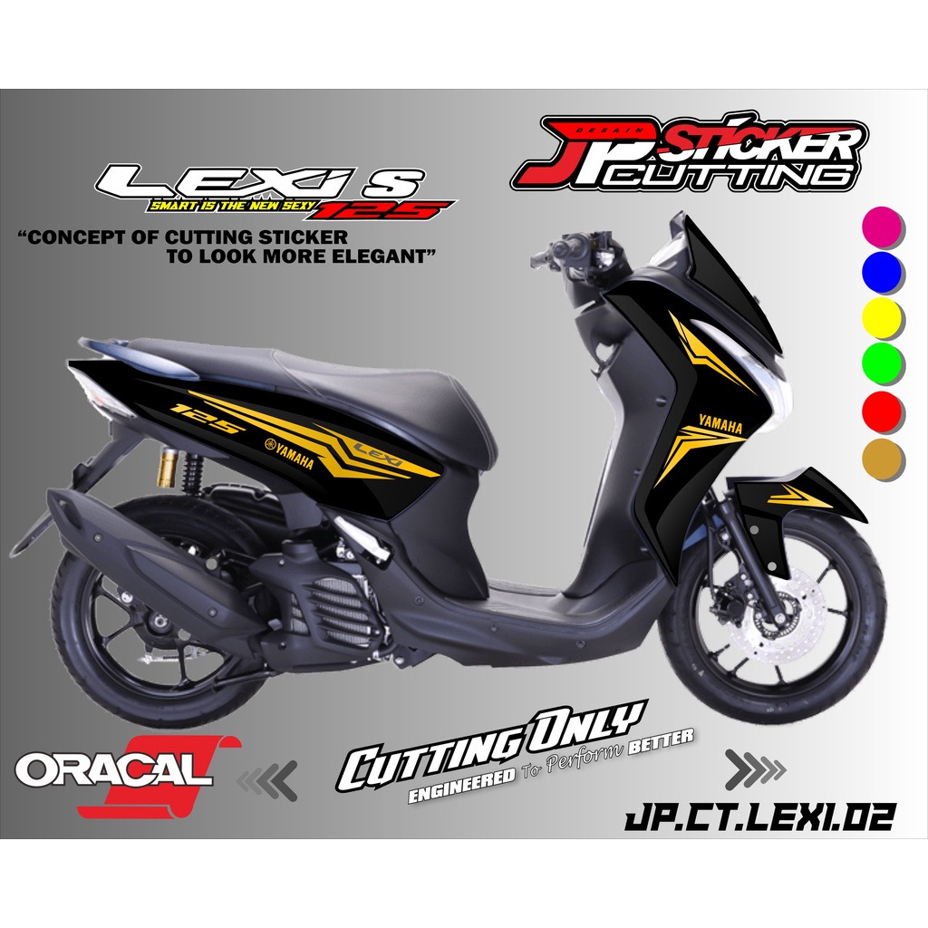 สติ๊กเกอร์ตัด YAMAHA LEXI 125 - สติ๊กเกอร์ตัด Lexi 125 JP 02