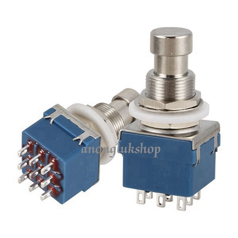 ราคาต่อ 1ตัว 👉👉 สวิตช์เอฟเฟคกีต้าร์ ฟุตสวิตช์ Foot Switch 3PDT 9ขา 👉👉 พร้อมส่ง