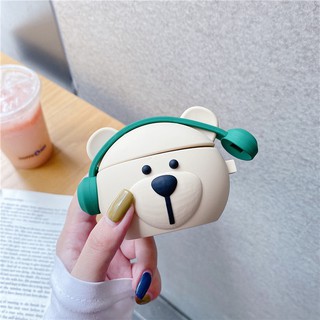 เคสหูฟังบลูทูธไร้สาย กันกระแทก ลาย Starbucks Bear Music สําหรับ Airpods pro 2 1 2 3 pro