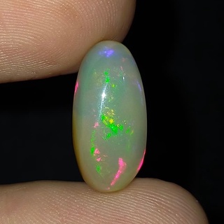 พลอย โอปอล เอธิโอเปีย ธรรมชาติ แท้ ( Natural Opal Ethiopia ) หนัก 4.56 กะรัต