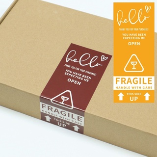 สติ๊กเกอร์ Fragile Please 50 ชิ้นสําหรับการตกแต่ง