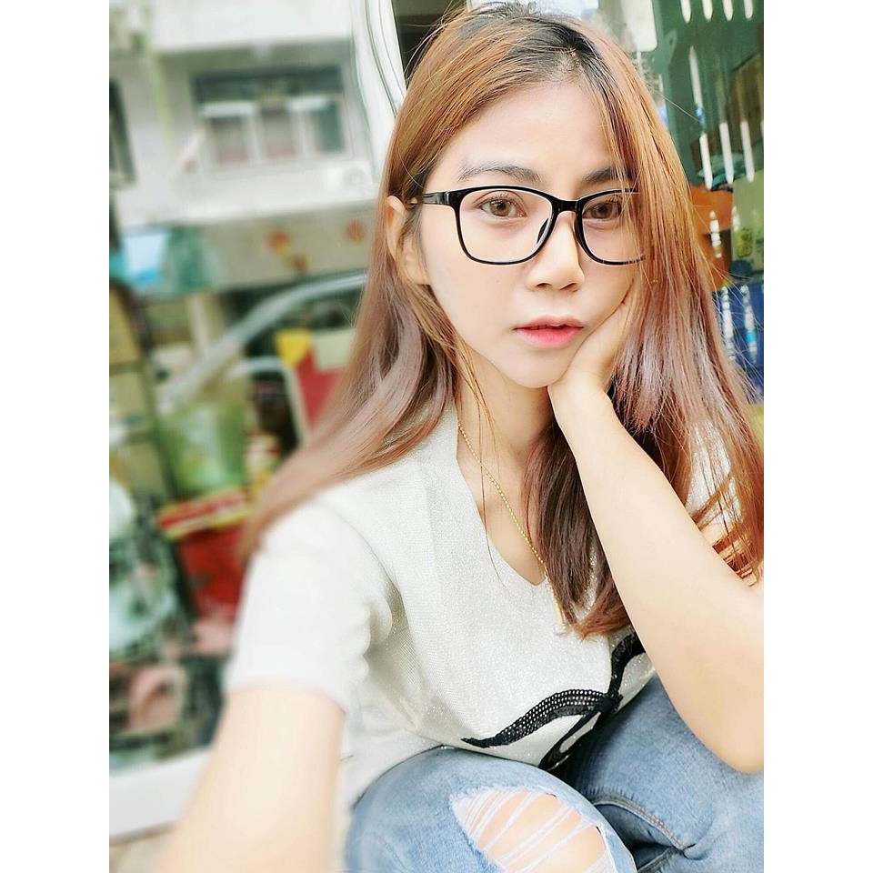 แว่นวายตายาว ทรงสี่เหลี่ยม สีดำกรอบพร้อมเลนส์สาย  (แถมซองหนังและผ้าเช็ดเลนส์) เก็บเงินปลายทางได้