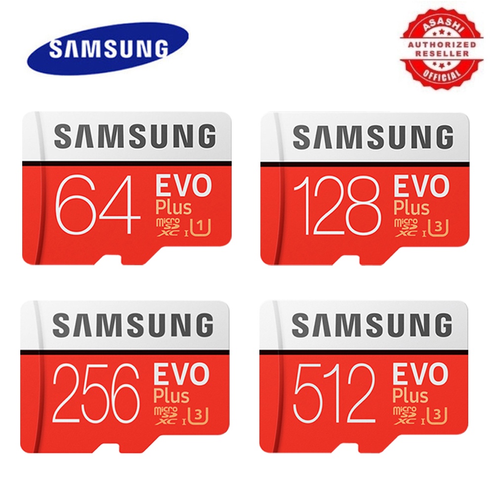 SAMSUNG EVO Memory Card Micro SD Card 256GB 512GB Microsd Micro SD High Speed 100 MB/s SDXC Grade C10 UHS TF SD Cards